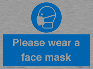 Please wear a face mask